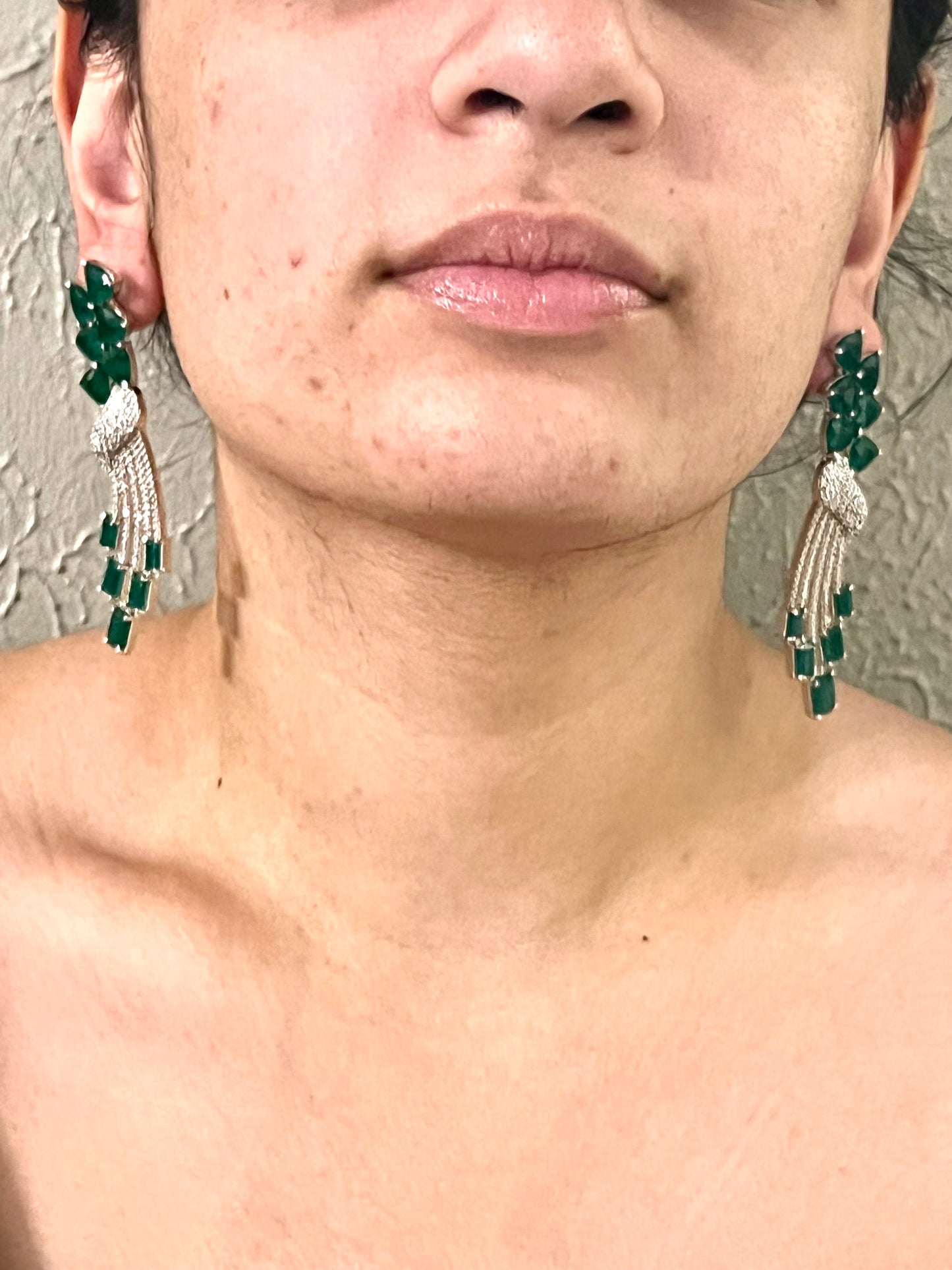 Kate emerald earrings