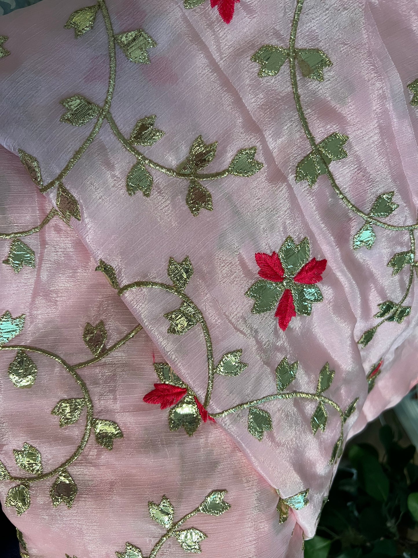 Pink Gotta Patti Saree