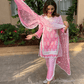 Cotton Pink Kurta With Pink Pant
