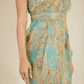 Sky Blue Printed Saree Set