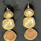Victorian earrings- Pink