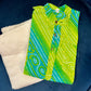 Green Lehriya Kurta pant set