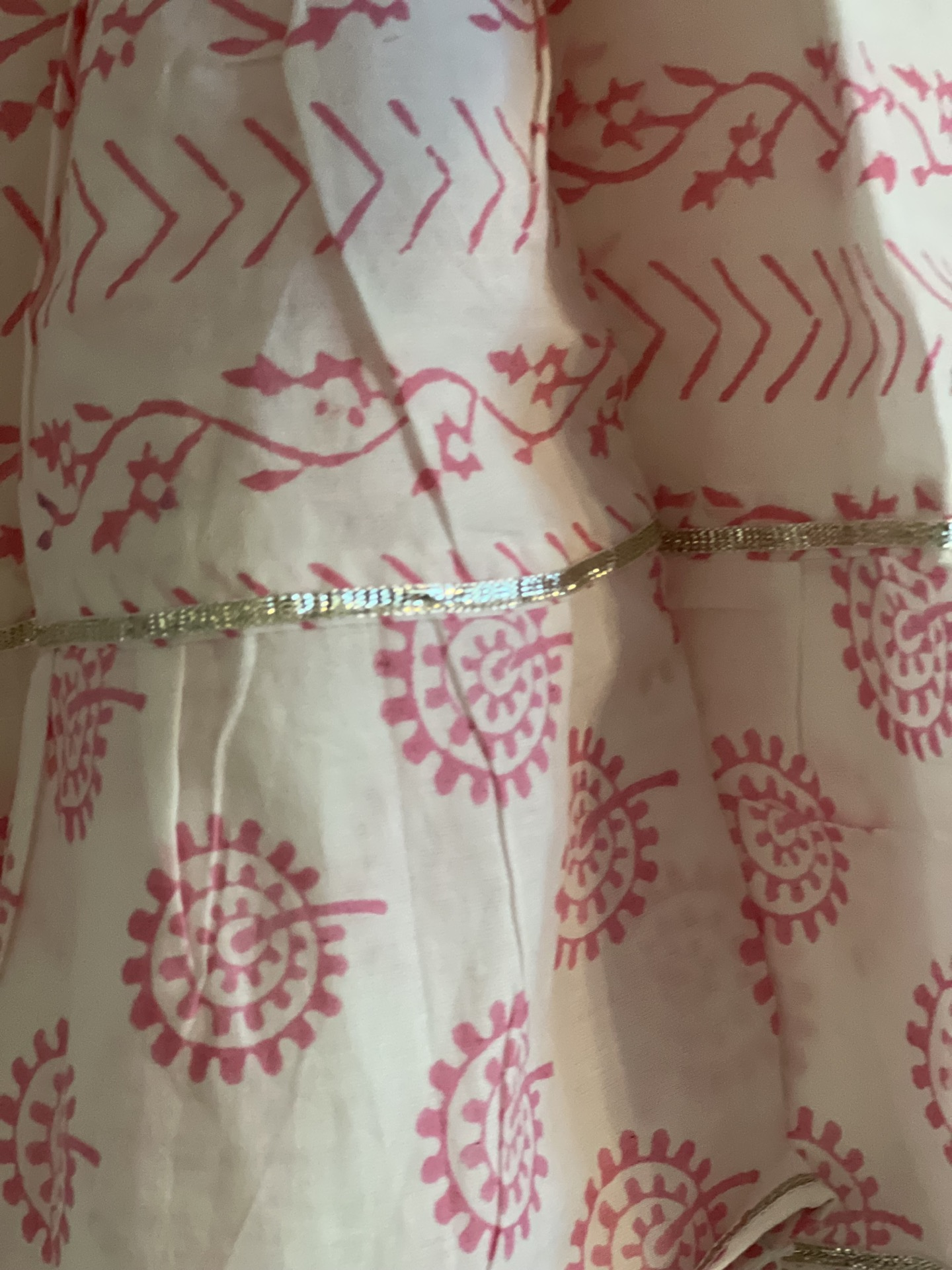 Block Print Malmal Kurta sharara set