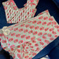 Blossom grey and pink Lehnga set with Duppata