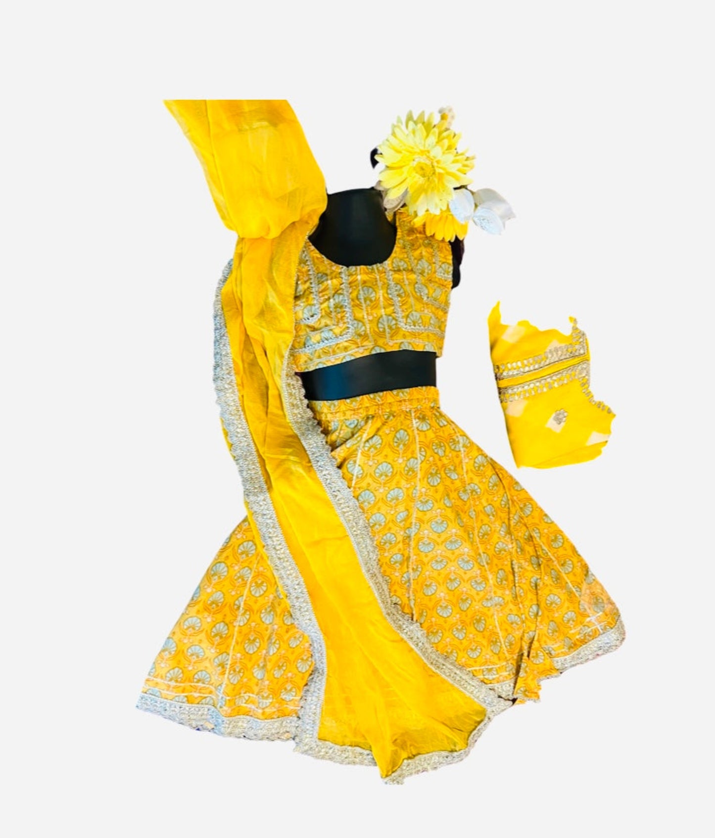 Panchkula lehnga set with Duppata