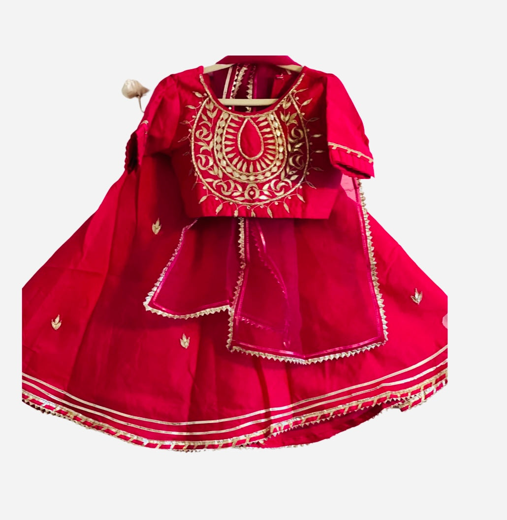 Gotta Patti Lehnga set with Duppata