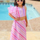 Girls Crop top and skirt set