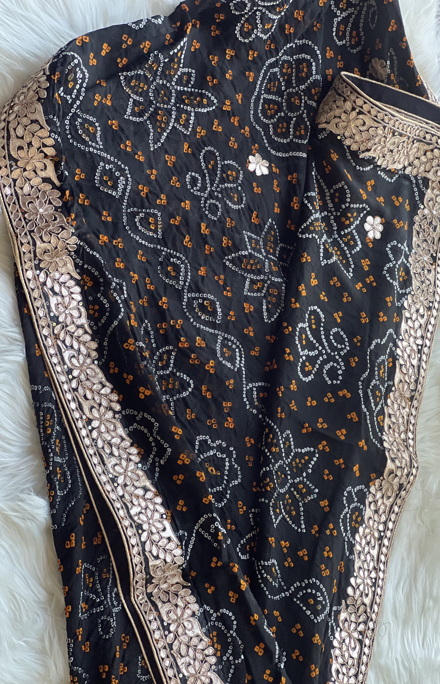 Black Gotta patti Dupatta