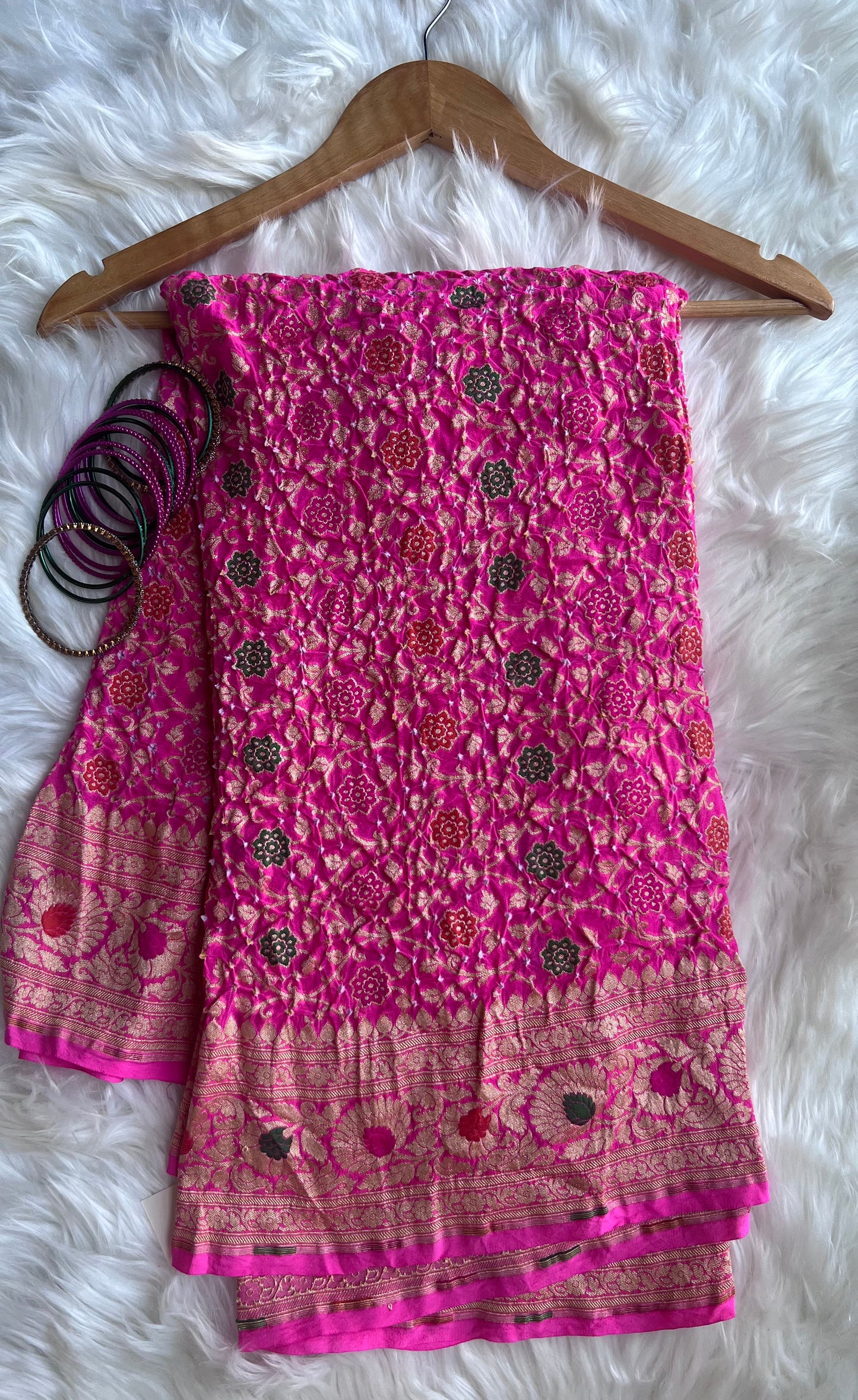 Rose Pink Banarsi Dupatta