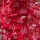 Red Kundan meena dupatta