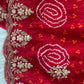 Red Kundan meena dupatta