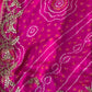 Hot Pink zardosi dupatta