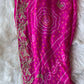 Hot Pink zardosi dupatta