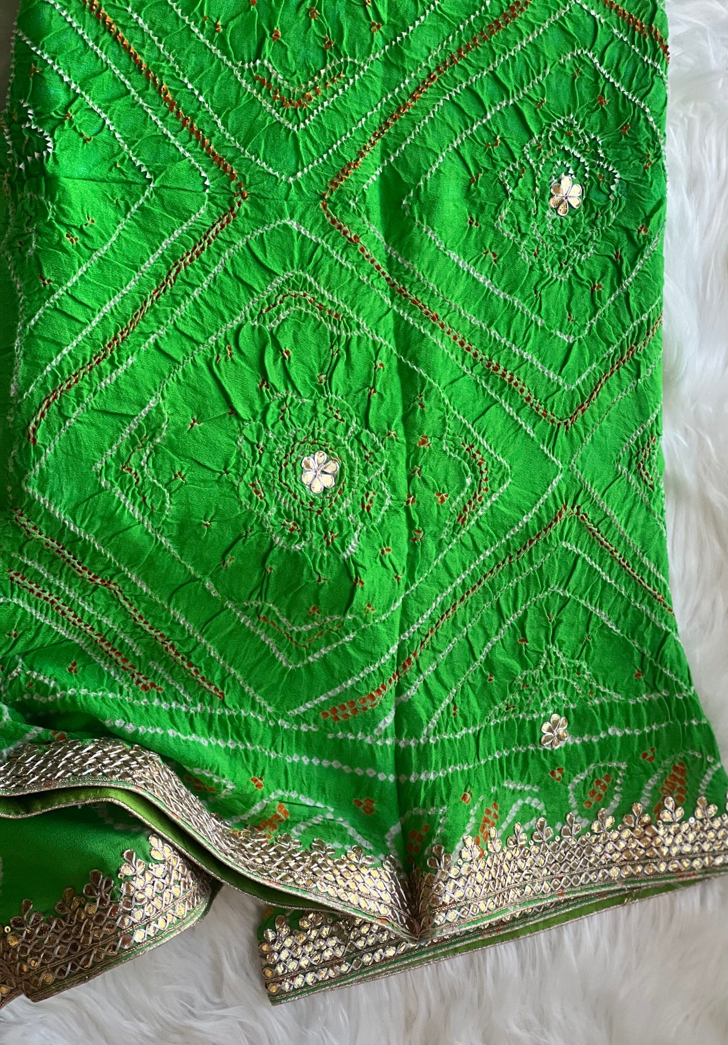 Green Gotta patti dupatta