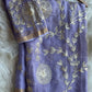 Lilac Gotta work saree