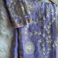 Lilac Gotta work saree