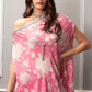 Bright Pink Asymmetrical Off-Shoulder Tunic Set