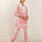 Cotton Pink Kurta With Pink Pant