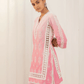 Cotton Pink Kurta With Pink Pant