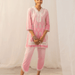 Cotton Pink Kurta With Pink Pant